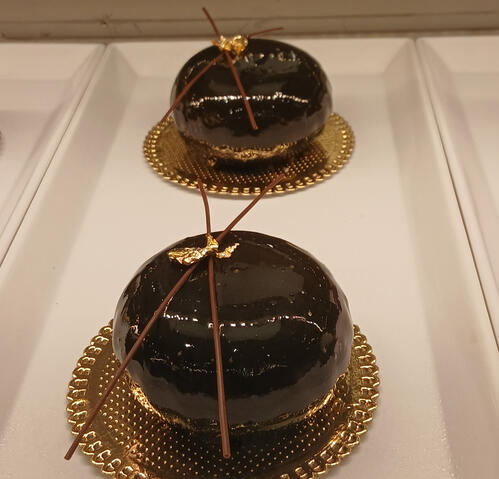 Trufado de chocolate com banana